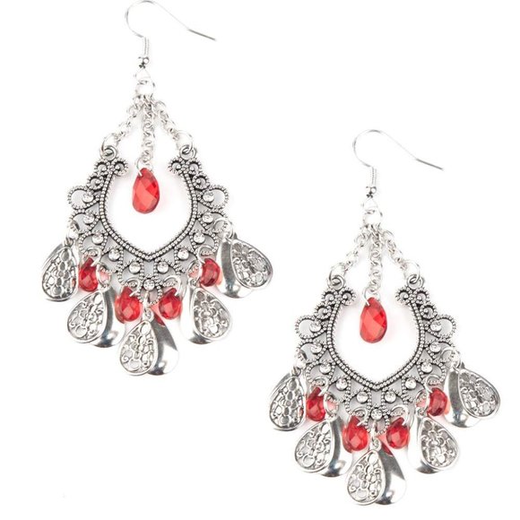 Paparazzi Musical Gardens Pink Earrings - Picture 1 of 1